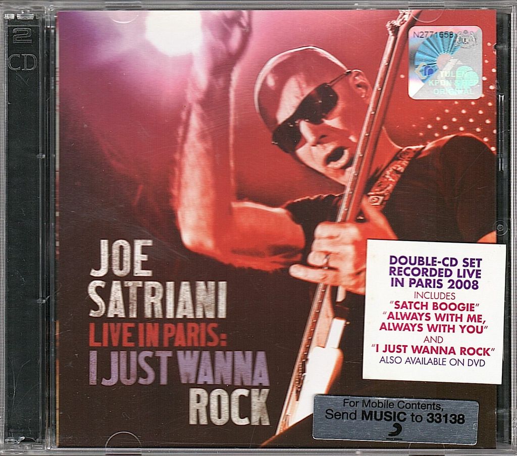 (Used) JOE SATRIANI Live In Paris - I Just Wanna Rock 2CD.jpg