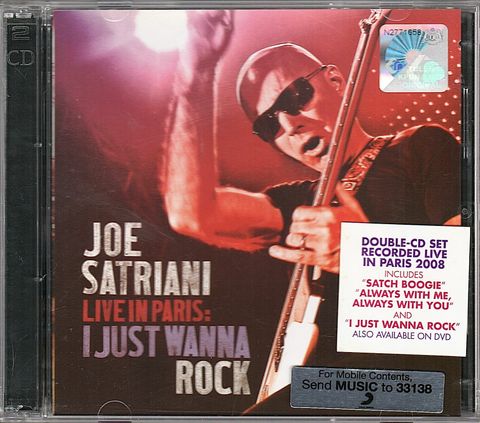 (Used) JOE SATRIANI Live In Paris - I Just Wanna Rock 2CD.jpg