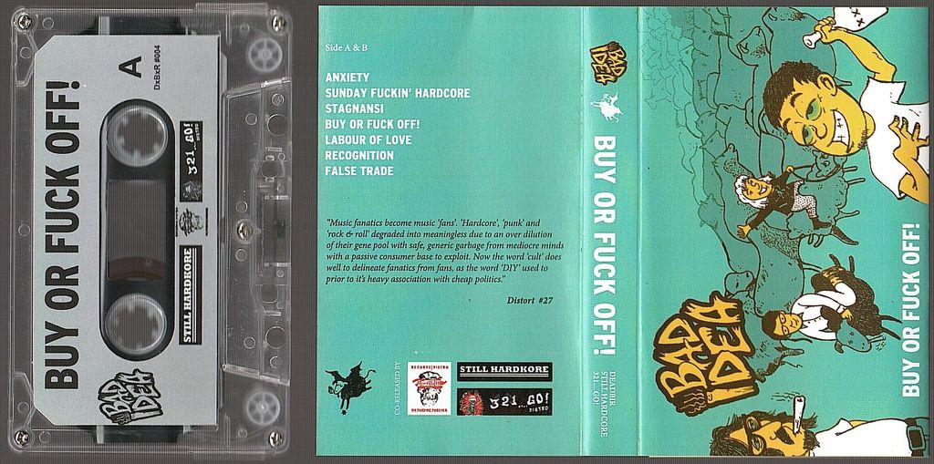 (Used) BAD IDEA Buy Or Fuck Off! CASSETTE TAPE.jpg