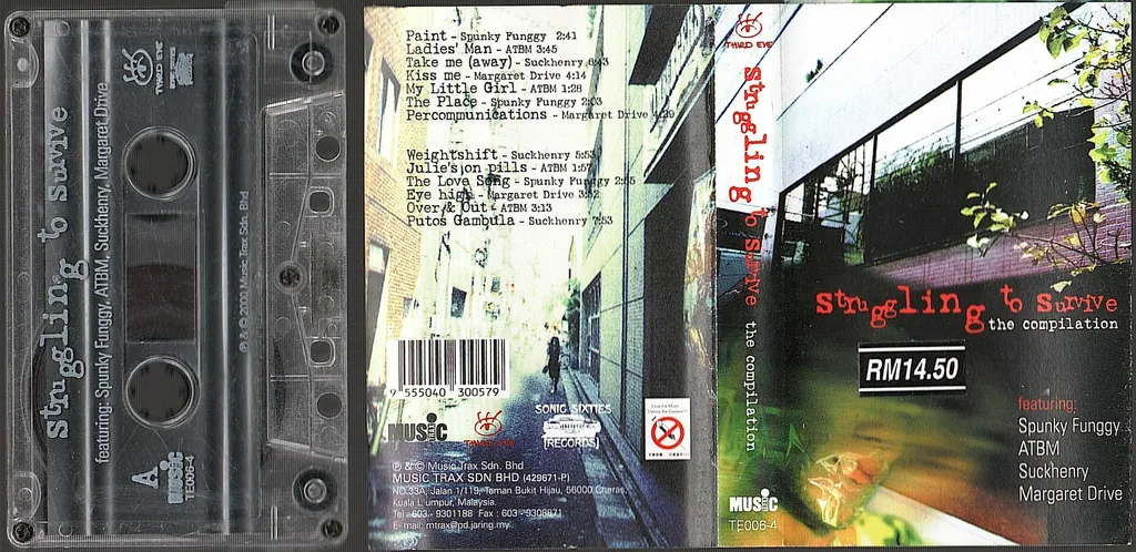(Used) SPUNKY FUNGGY - ATBM - SUCKHENRY - MARGARET DRIVE Struggling To Survive The Compilation CASSETTE TAPE.jpg