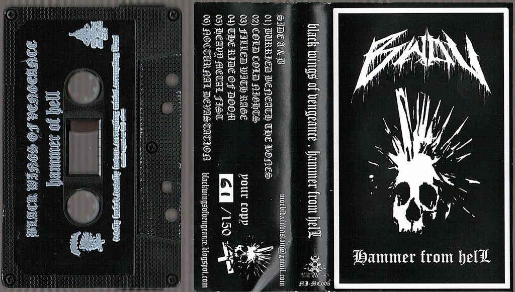 (Used) BLACK WINGS OF VENGEANCE Hammer From Hell CASSETTE TAPE.jpg