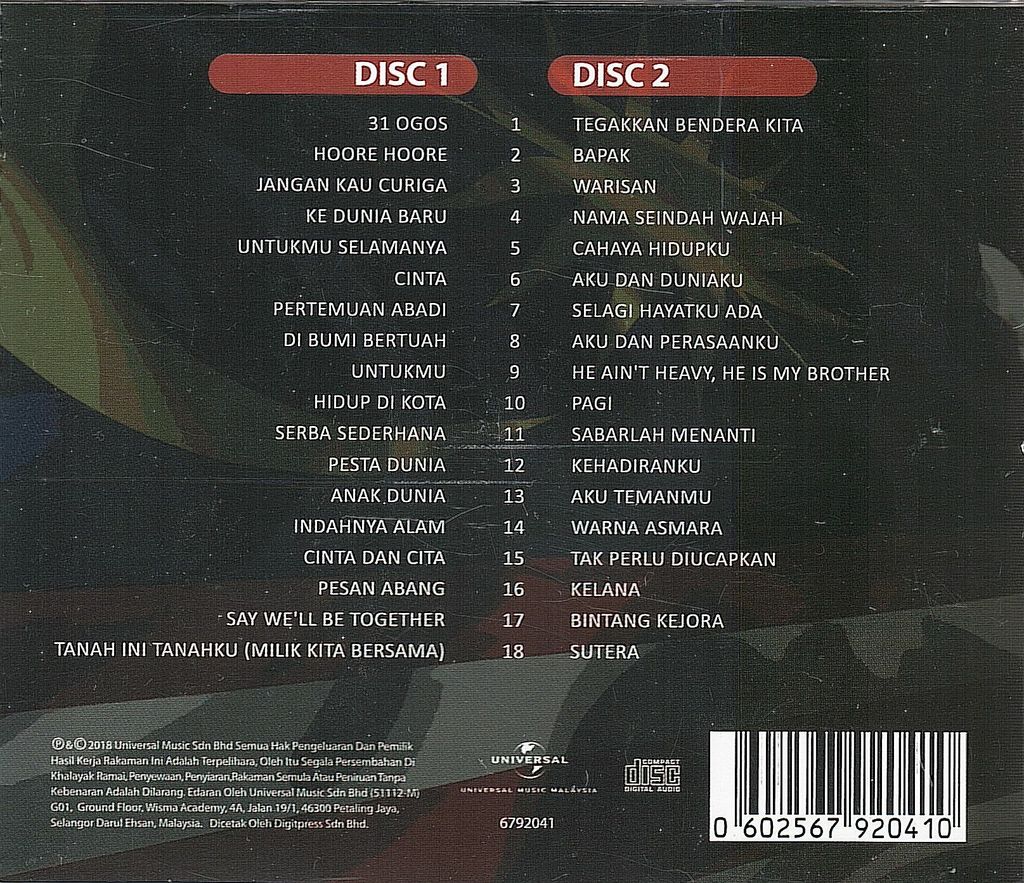 (Used) DATO' SUDIRMAN Warisan Kemerdekaan 2CD back.jpg