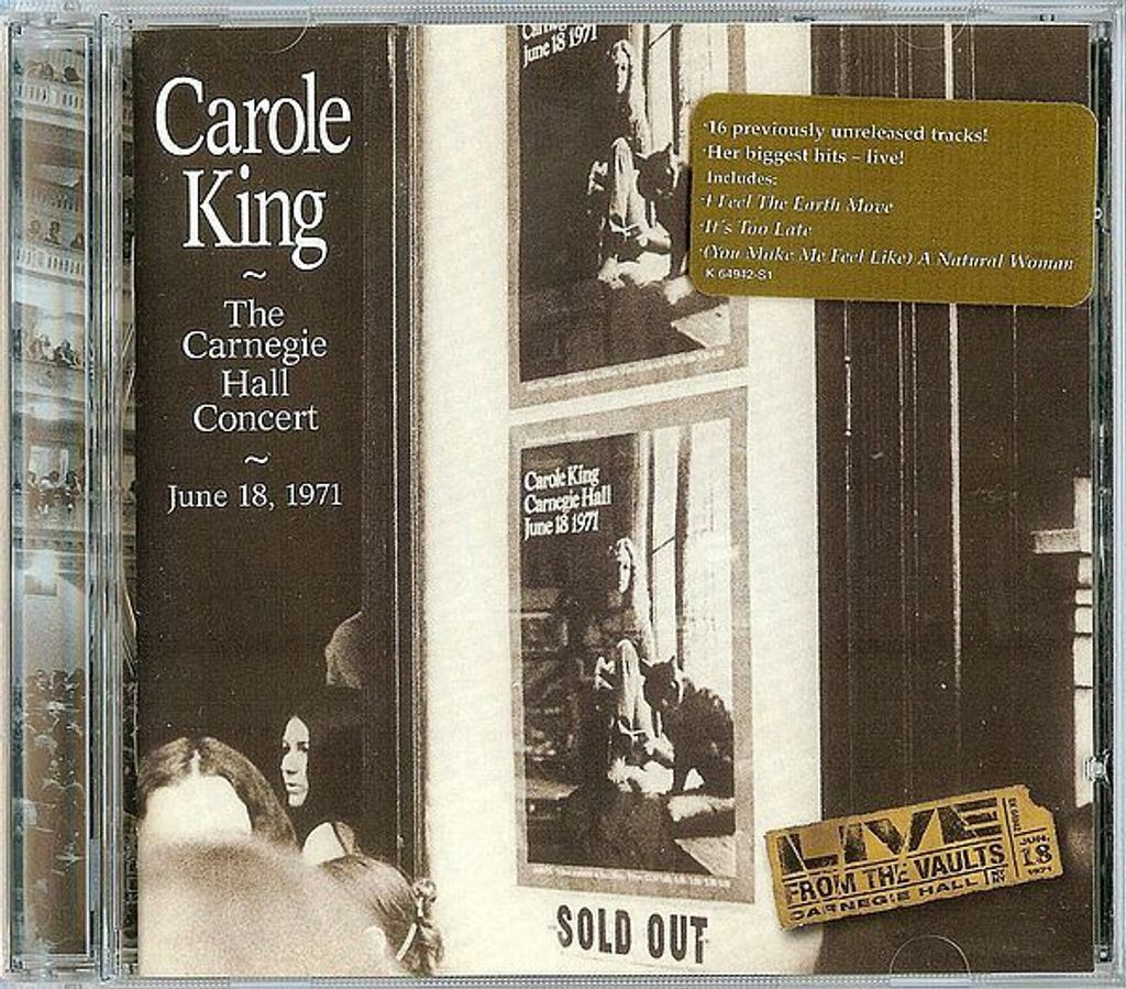 (Used) CAROLE KING The Carnegie Hall Concert CD.jpg