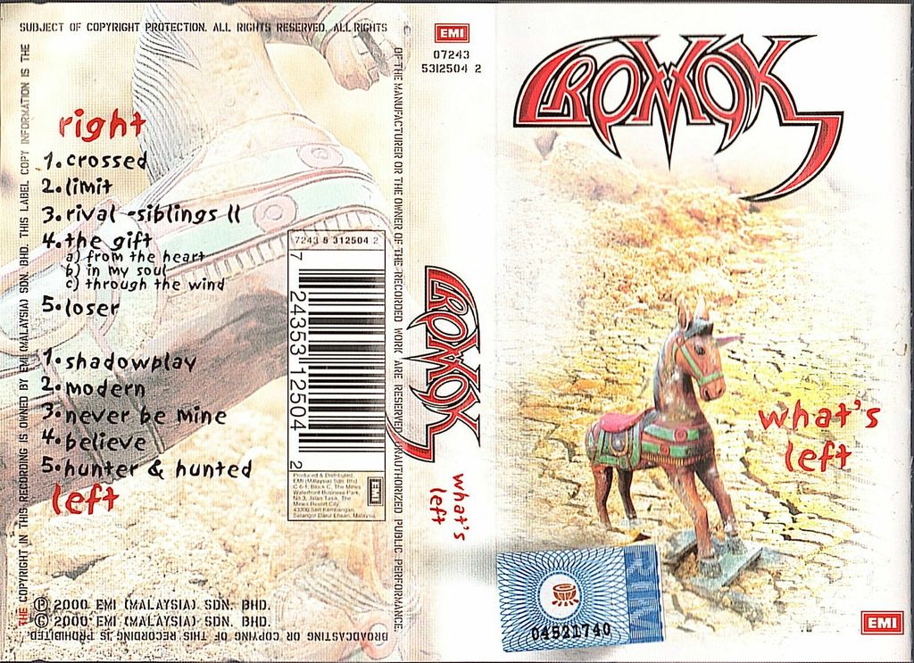 (Used) CROMOK What's Left CASSETTE TAPE.jpg