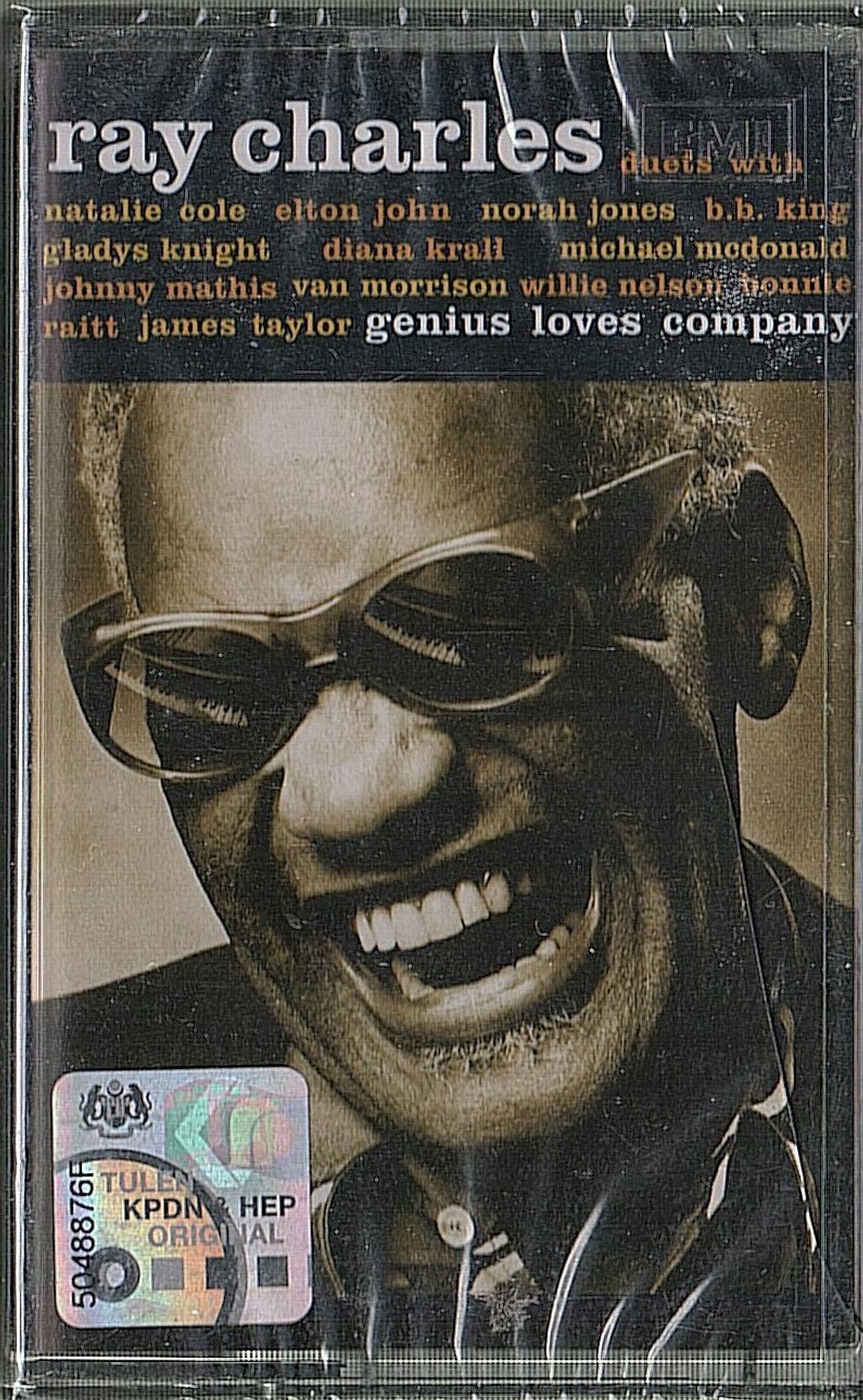 (NOS) RAY CHARLES Genius Loves Company CASSETTE TAPE.jpg