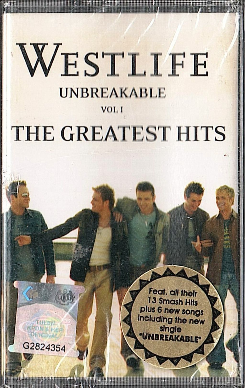 (NOS) WESTLIFE Unbreakable - The Greatest Hits Vol. 1 CASSETTE TAPE.jpg