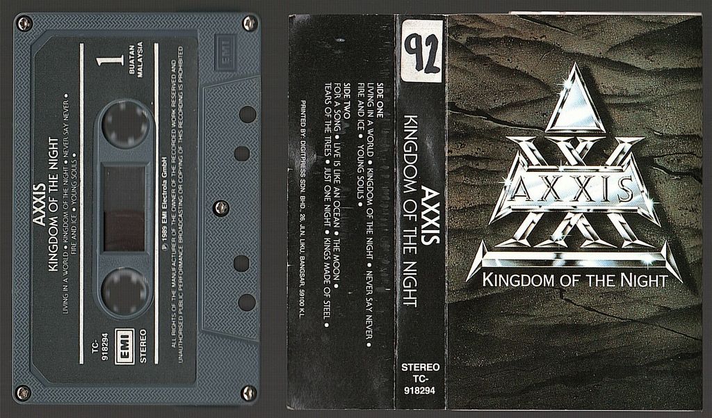 (Used) AXXIS Kingdom Of The Night CASSETTE TAPE.jpg