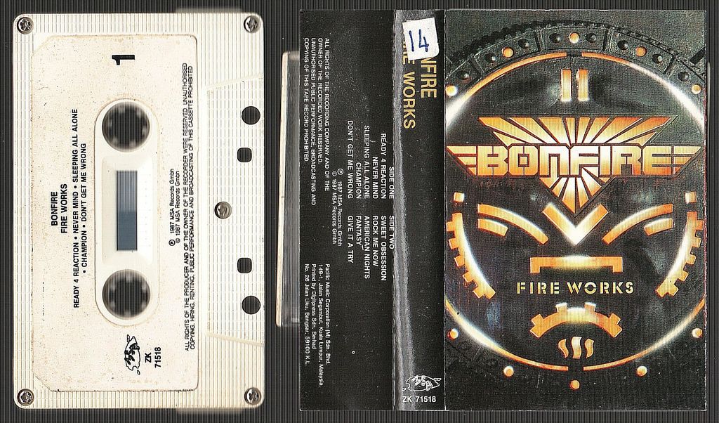 (Used) BONFIRE Fire Works CASSETTE TAPE.jpg