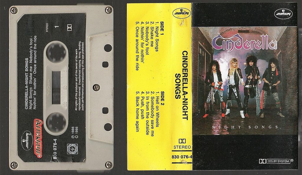(Used) CINDERELLA Night Songs CASSETTE TAPE.jpg