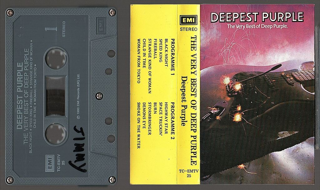 (Used) DEEP PURPLE Deepest Purple - The Very Best Of Deep Purple CASSETTE TAPE.jpg