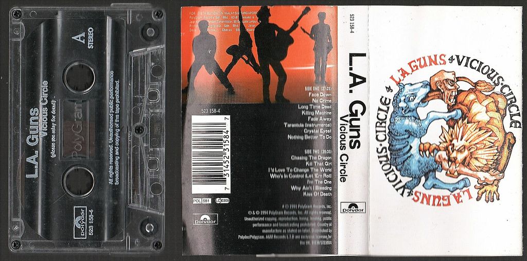 (Used) L.A. GUNS Vicious Circle CASSETTE TAPE.jpg