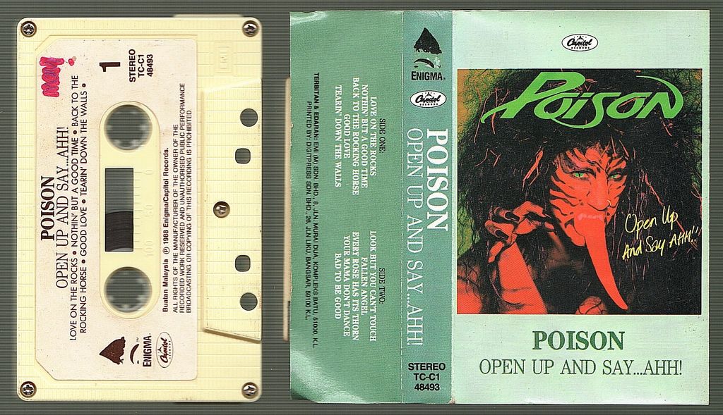 (Used) POISON Open Up And Say ...Ahh! CASSETTE TAPE.jpg