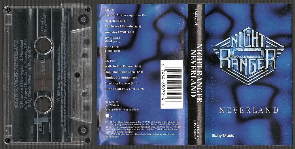 (Used) NIGHT RANGER Neverland CASSETTE TAPE.jpg