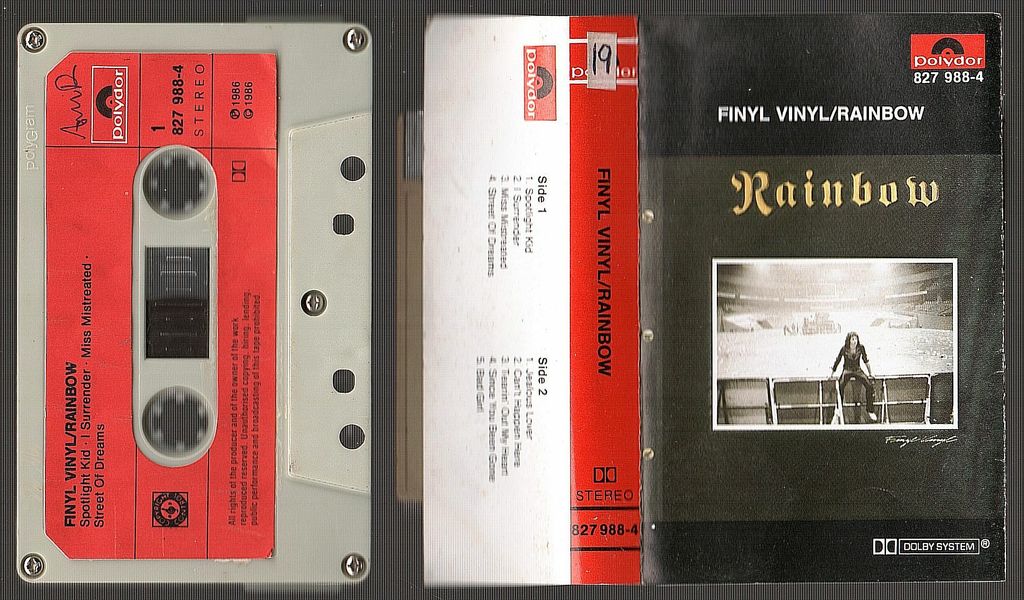 (Used) RAINBOW Finyl Vinyl CASSETTE TAPE.jpg