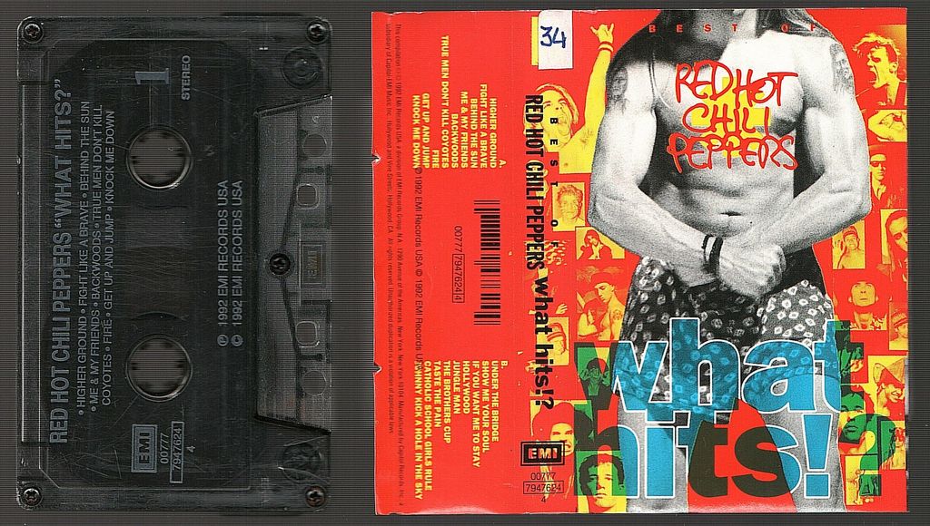 (Used) RED HOT CHILI PEPPERS What Hits! CASSETTE TAPE.jpg