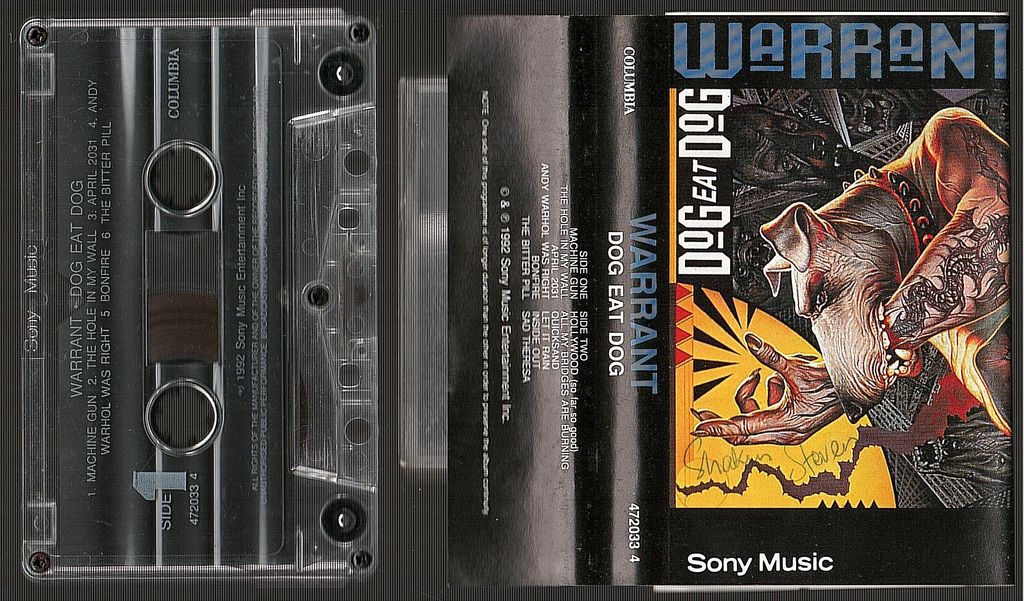 (Used) WARRANT Dog Eat Dog CASSETTE TAPE.jpg