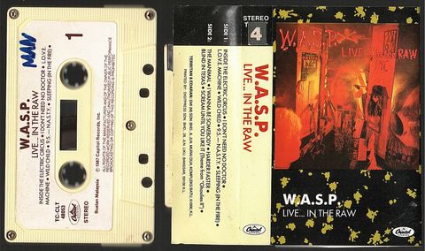 (Used) W.A.S.P. Live... In The Raw CASSETTE TAPE.jpg