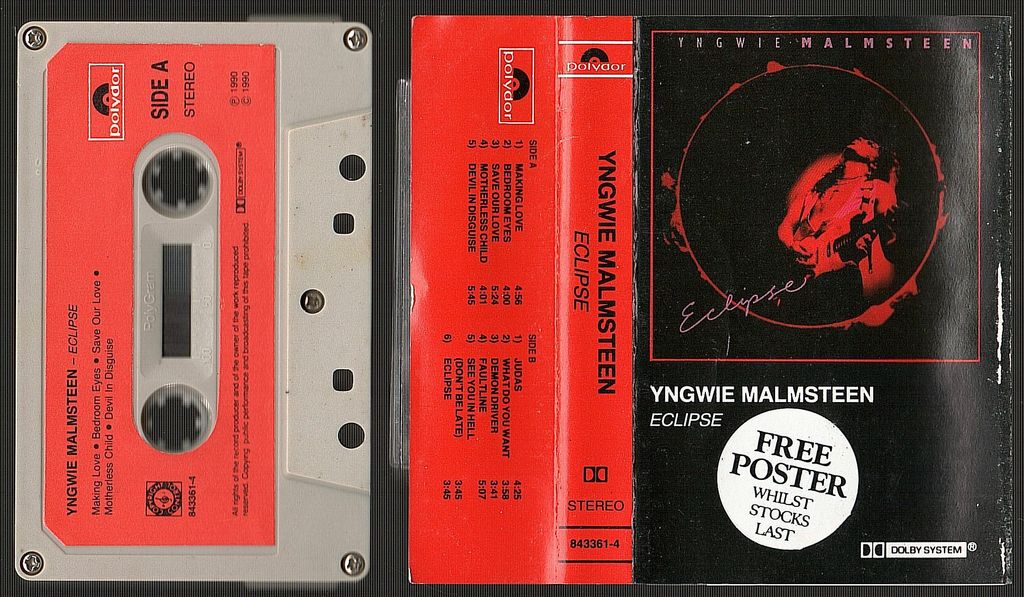 (Used) YNGWIE MALMSTEEN Eclipse CASSETTE TAPE.jpg