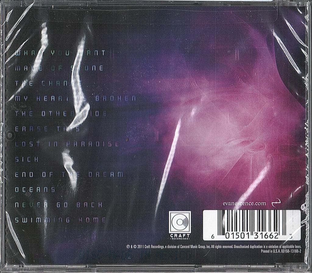 EVANESCENCE Evanescence CD (US) BACK.jpg