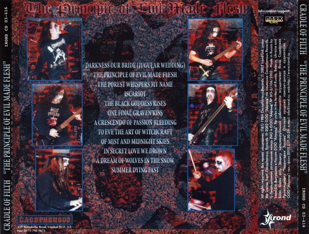 CRADLE OF FILTH The Principle Of Evil Made Flesh (Irond) CD2.jpg