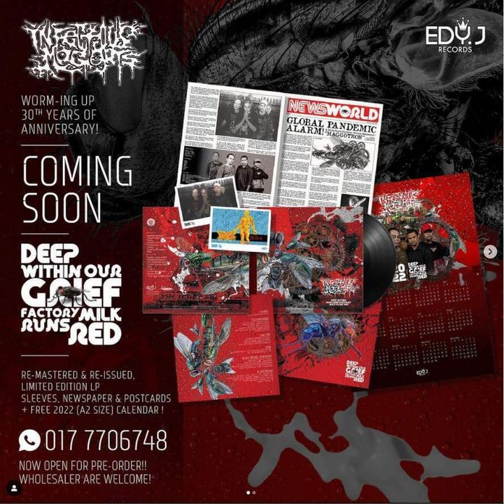INFECTIOUS MAGGOTS Deep Within Our Grief Factory Milk Runs Red LP.jpg