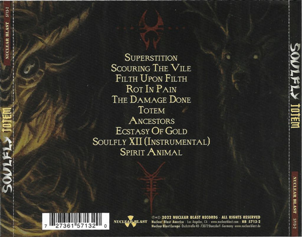 SOULFLY Totem CD (US press)2