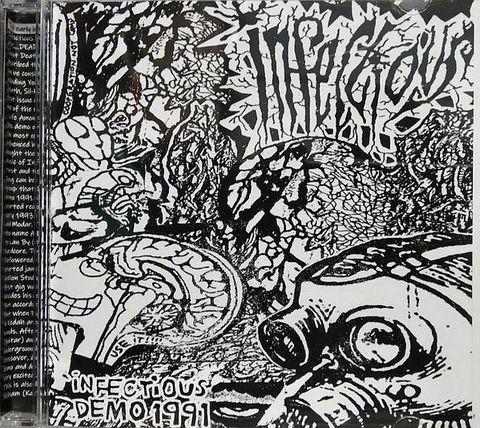 INFECTIOUS MAGGOTS Infectious Demo1991 CD cover