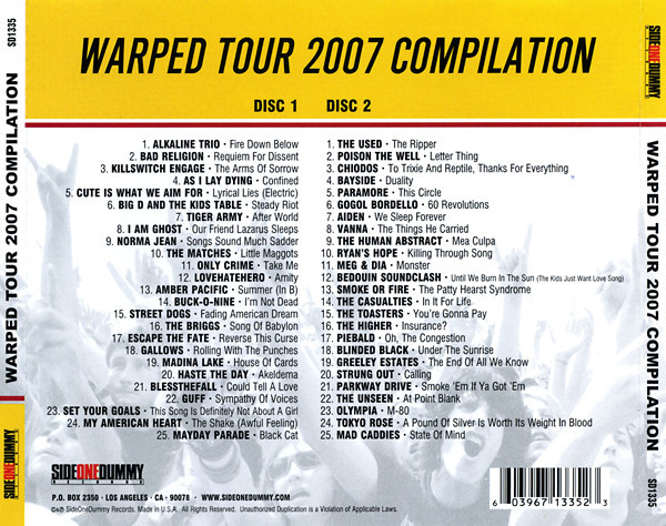 warped tour 2007