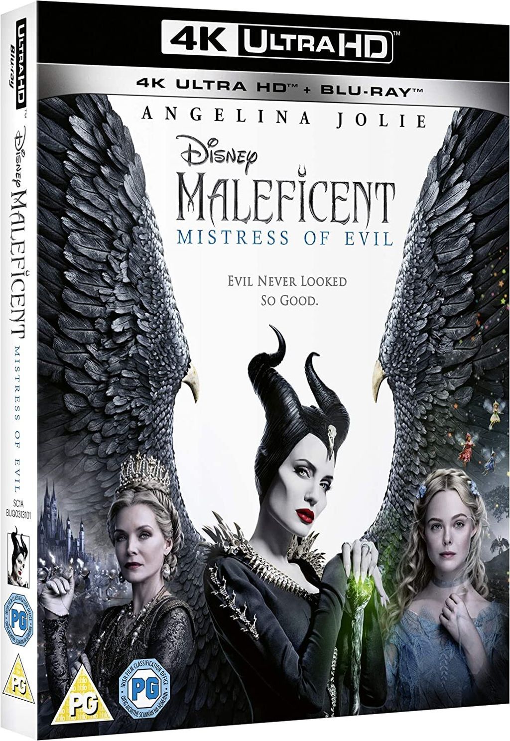 MALEFICENT Mistress of Evil 4K Ultra-HD Blu-ray 2-DISCS SLIPCOVER