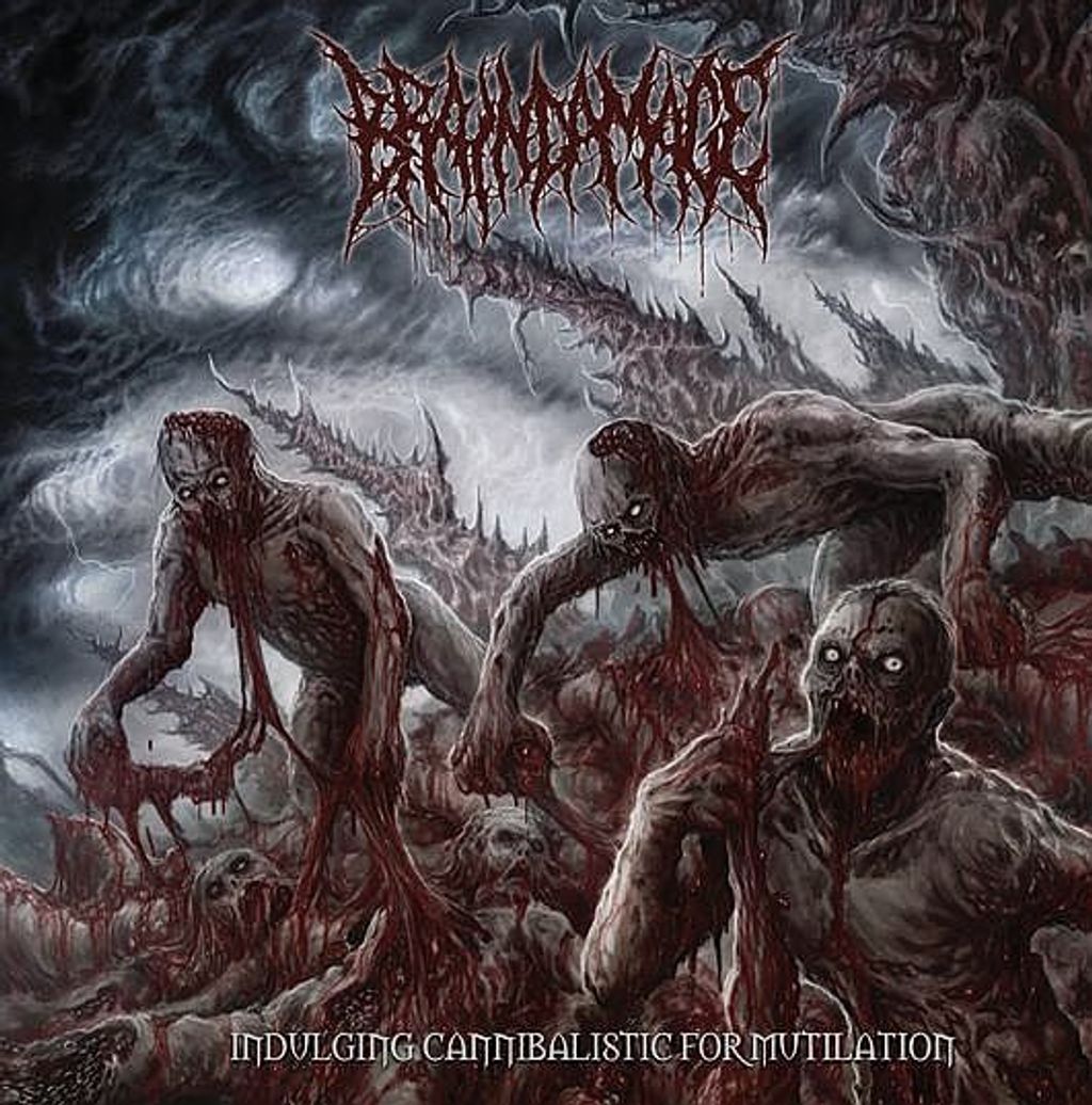 (Used) BRAIN DAMAGE Indulging Cannibalistic For Mutilation CD