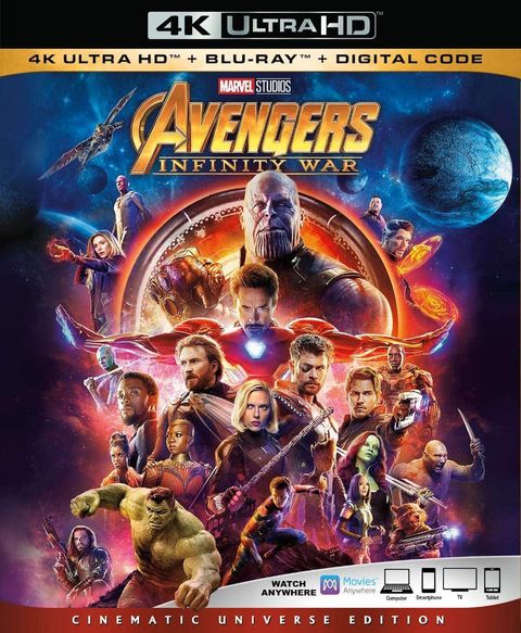 AVENGERS Infinity War 4K Ultra-HD Blu-ray 2-DISCS SLIPCOVER