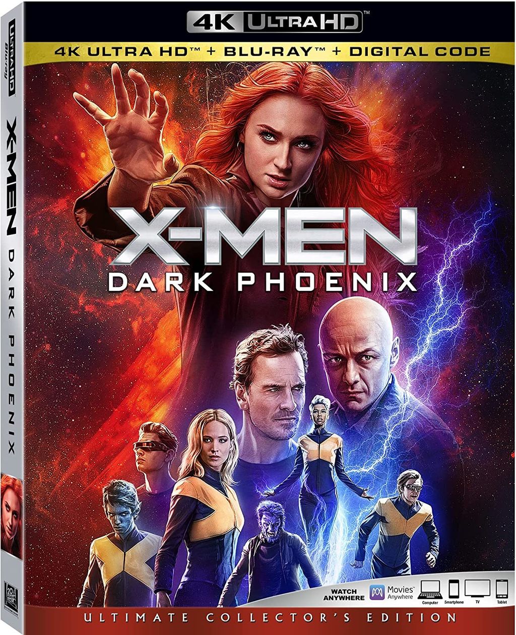 X-MEN Dark Phoenix 4K Ultra-HD Blu-ray 2-DISCS