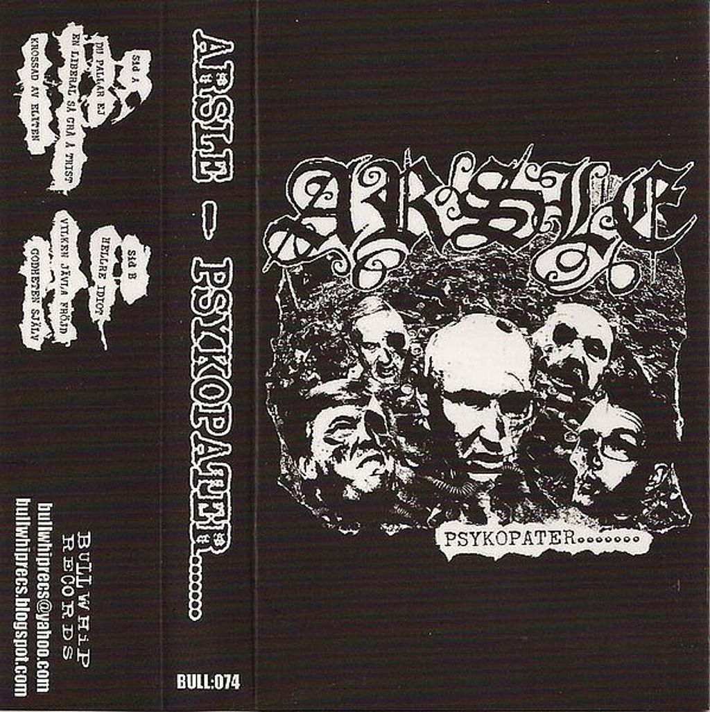 ARSLE Psykopater....... CASSETTE TAPE