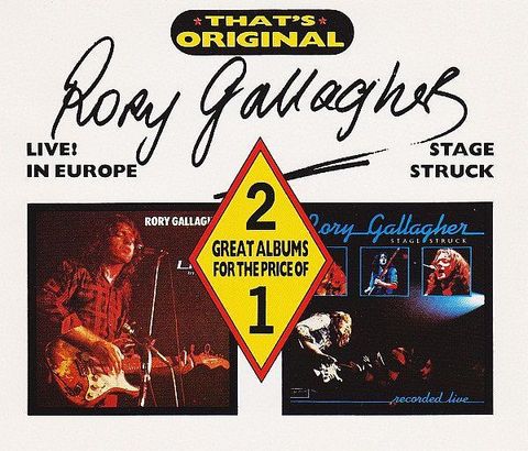 (Used) RORY GALLAGHER Live! In Europe - Stage Struck (Fat Jewel Case) 2CD