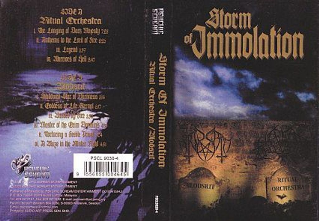 (Used) RITUAL ORCHESTRA . BLOTSRIT Storm Of Immolation CASSETTE TAPE