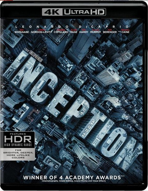 INCEPTION 4K Ultra-HD Blu-ray 3-DISCS