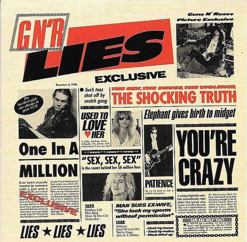 (Used) GUNS N' ROSES G N' R Lies CD