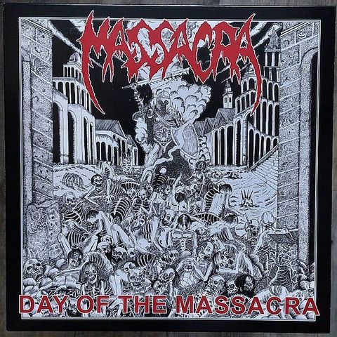 MASSACRA Day Of The Massacra (Limited Edition, Reissue, Clear w black & bloodred splatter) LP vinyl