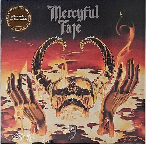 MERCYFUL FATE 9 (Limited Edition, Yellow Ochre w Blue Swirls) LP
