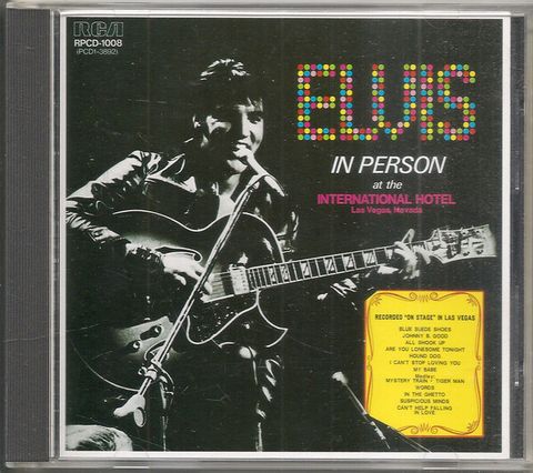 ELVIS PRESLEY Elvis In Person At The International Hotel CD (Japan press no OBI)1