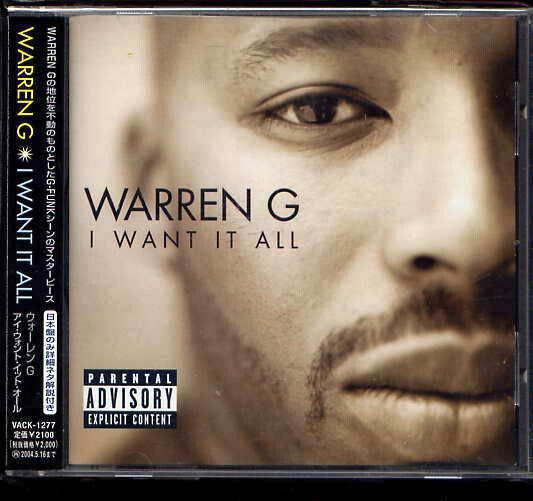 WARREN G I Want It All CD (Japan press with OBI) Hip Hop, G-Funk