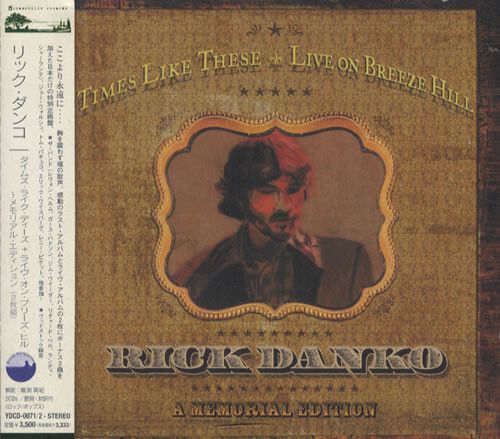 RICK DANKO Times Like These - Live On Breeze Hill 2CD (Japan press with OBI) 1