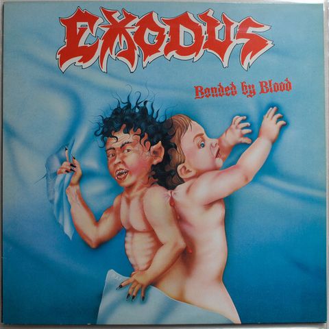 EXODUS Bonded By Blood LP (1985 Roadrunner Records Music For Nations pressing)1