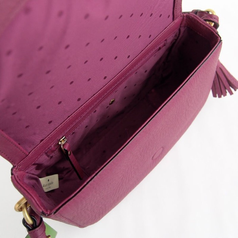Kate Spade James Street Adelaide Crossbody Leather Bag In Merlot – Tifanc Malaysia