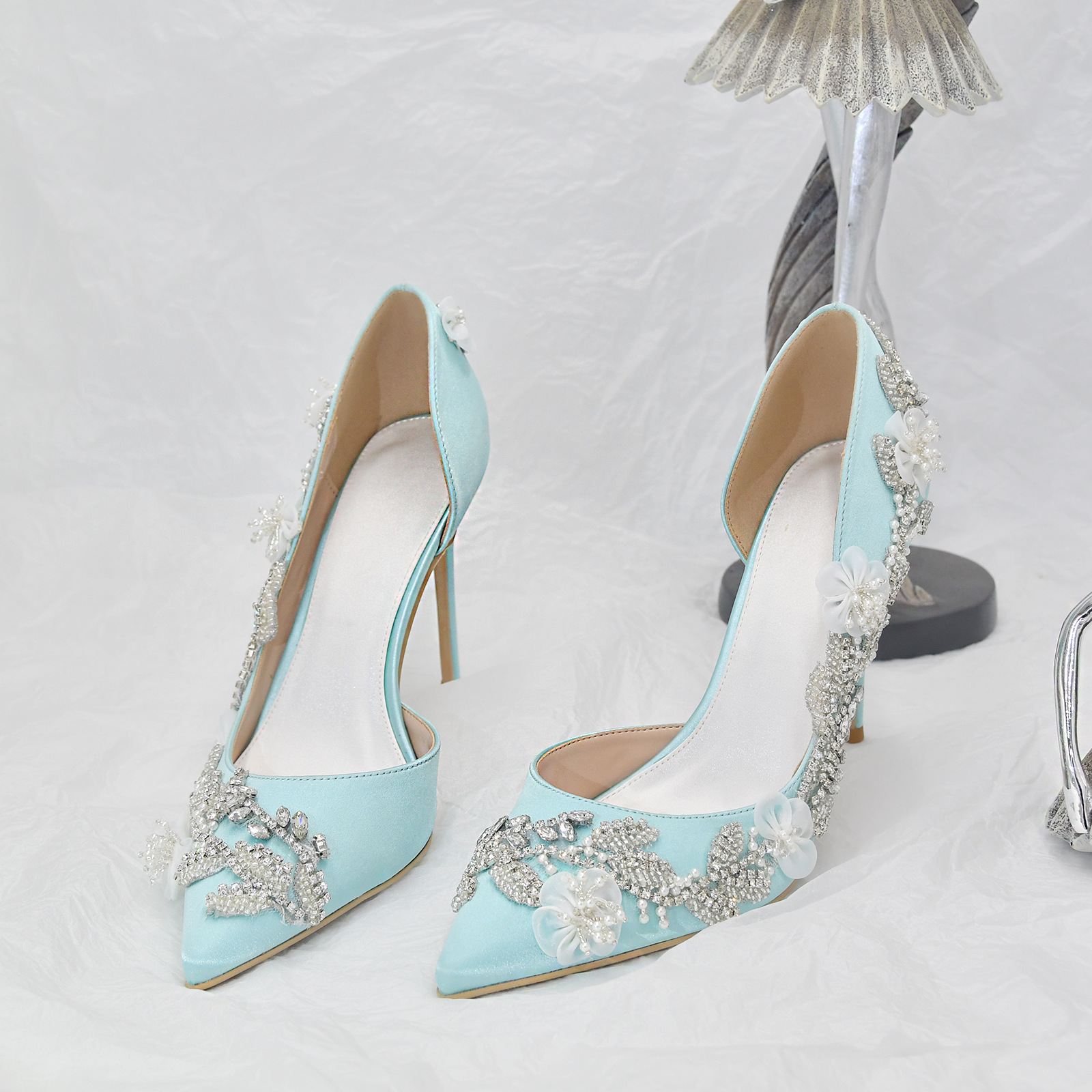 Tiffany blue heels on sale wedding