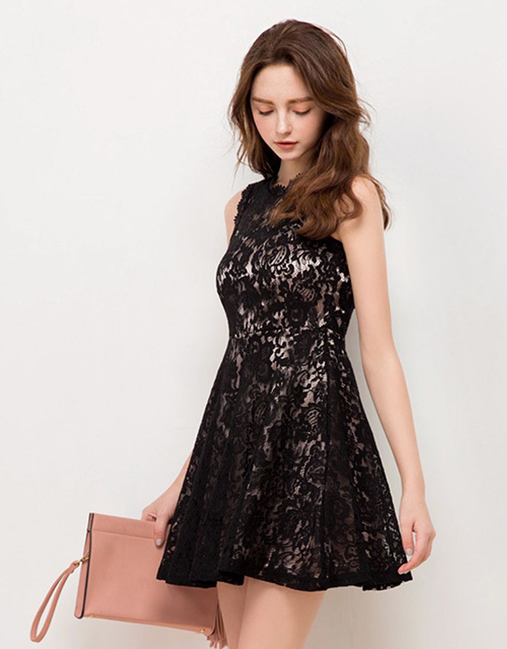 Lace Jacquard Fit& Flare Dress – AIR SPACE