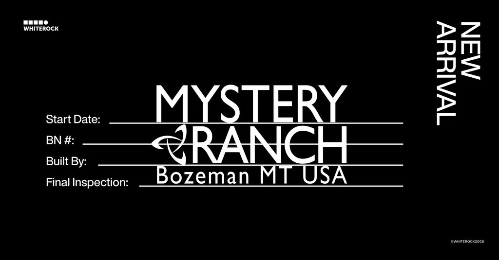 “NEW ARRIVAL”｜MYSTERY RANCH US NEW RELEASE @ WHITEROCK
