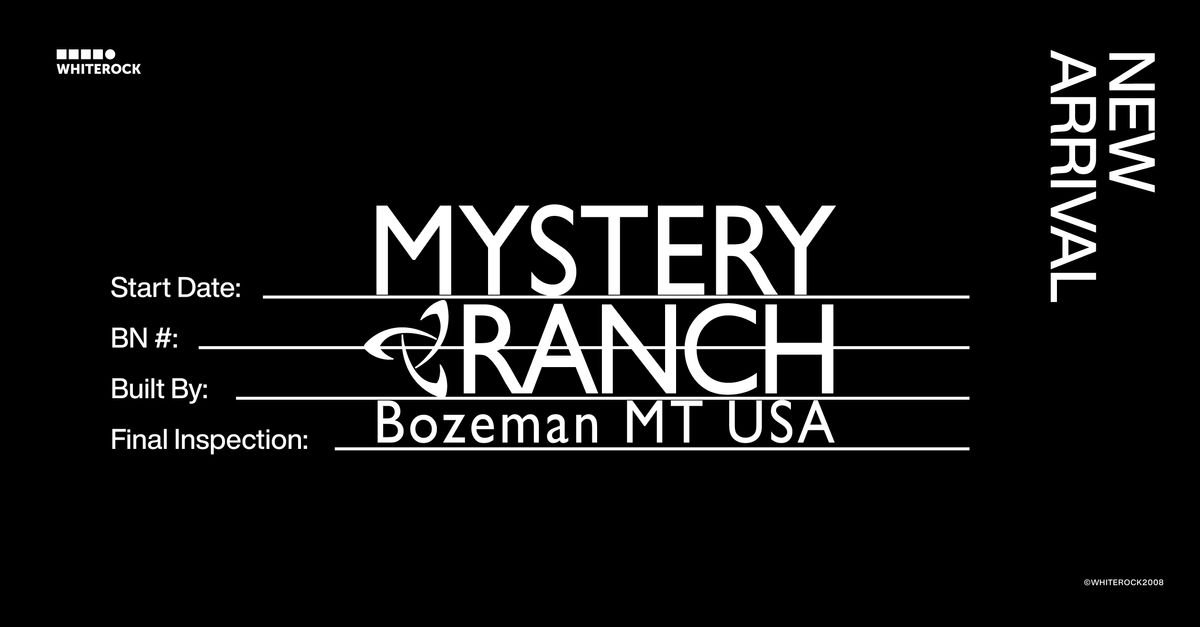 “NEW ARRIVAL”｜MYSTERY RANCH US NEW RELEASE @ WHITEROCK