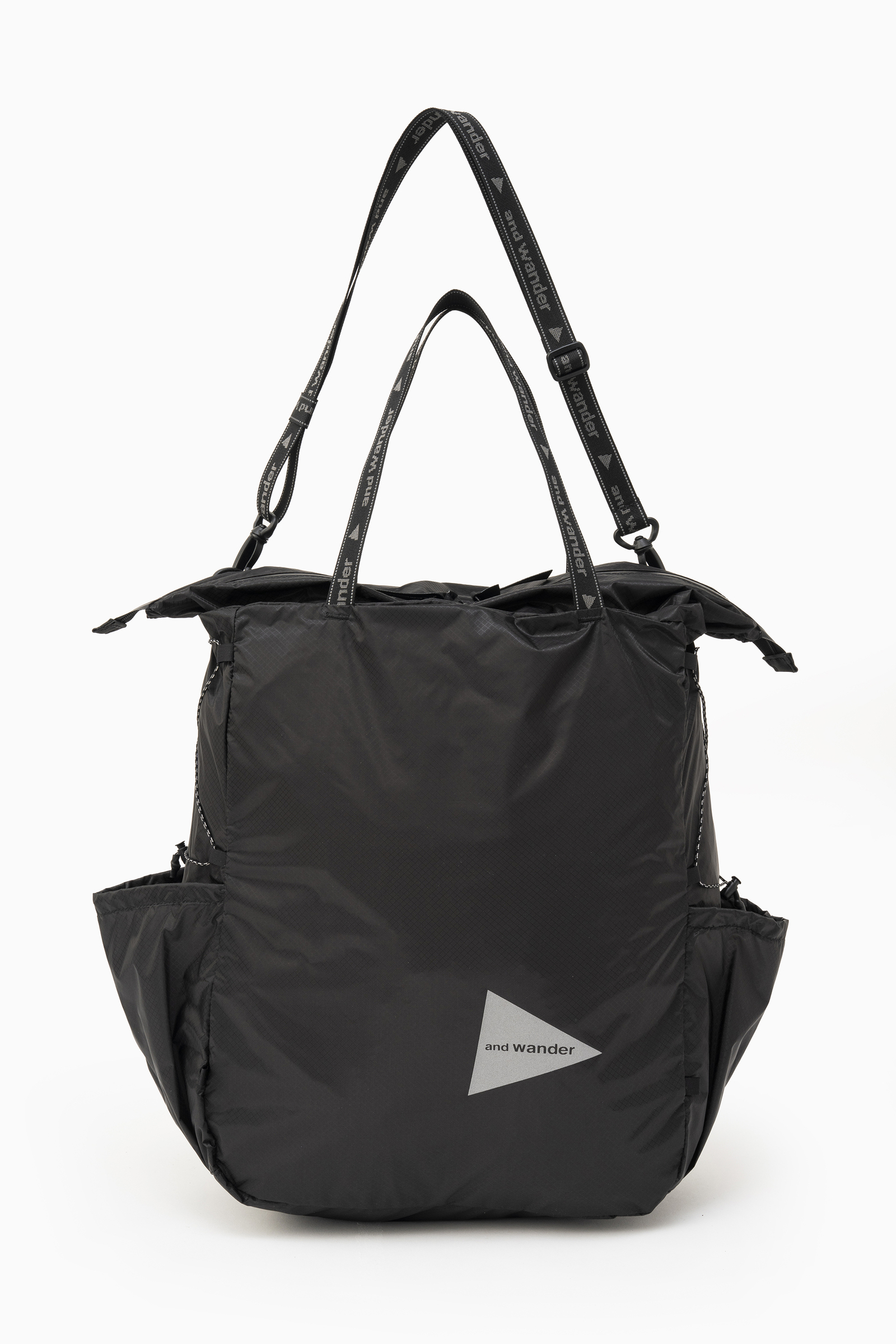 AND WANDER SIL TOTE BAG_BLACK – WHITEROCK