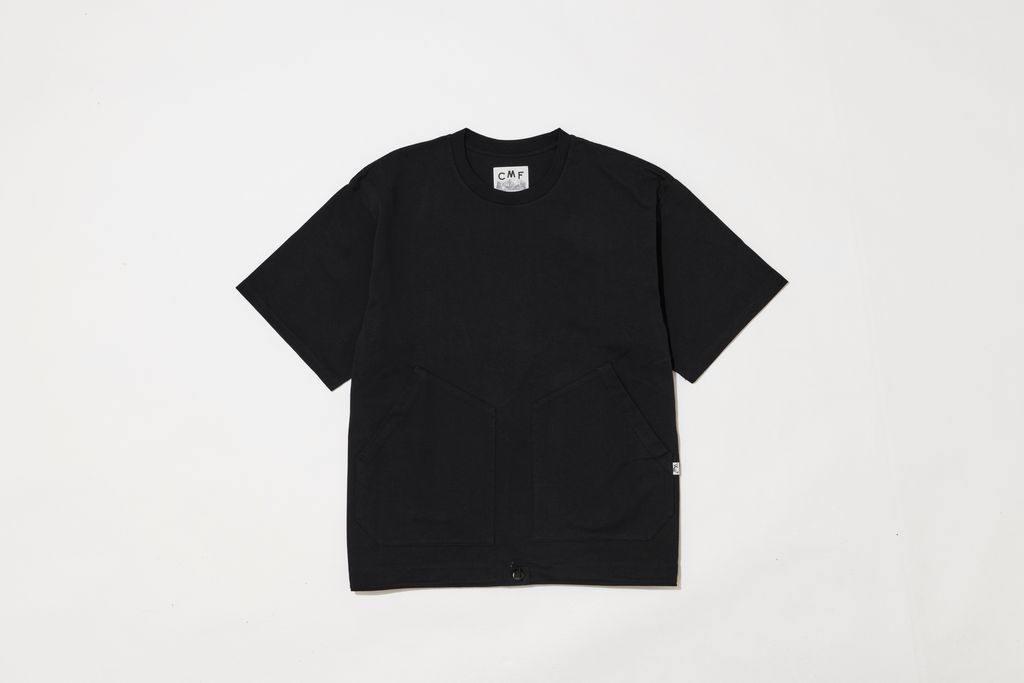 49-1 2PK SLOW DRY TEE SS(BLACK)